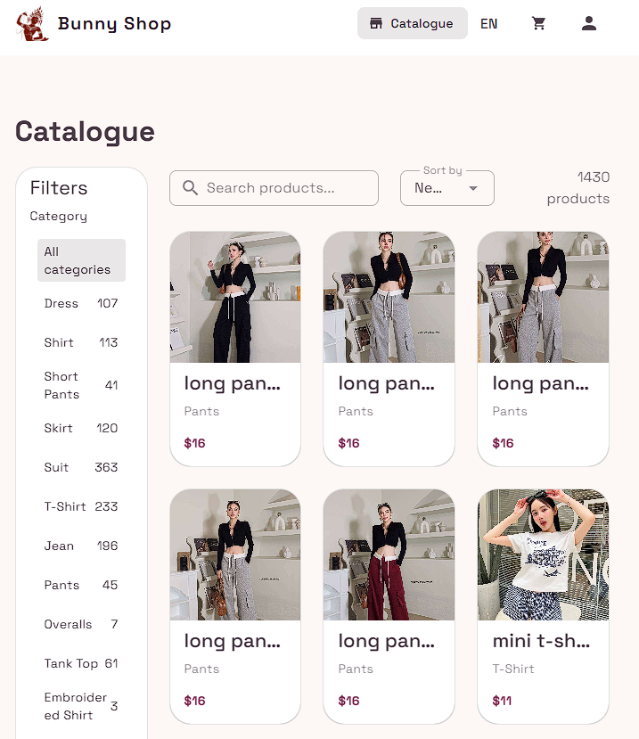 Bunny Shop — visual identity and branding