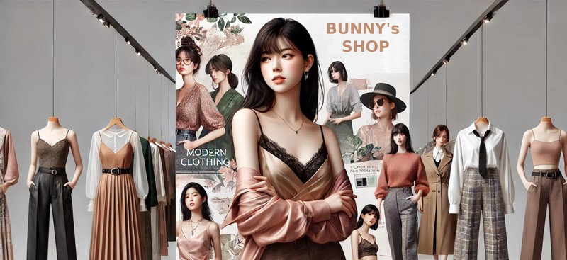 Bunny Shop — e-commerce site banner
